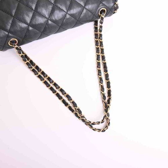 Chanel Lambskin Chain Shoulder Bag Black - Picture 5 of 9